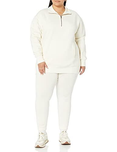 Amazon Aware Women's Relaxed-Fit Half Zip Tunic Sweatshirt (Available in Plus Size) - SHOP NO2CO2