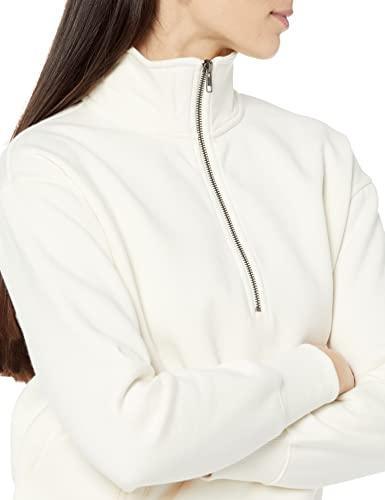 Amazon Aware Women's Relaxed-Fit Half Zip Tunic Sweatshirt (Available in Plus Size) - SHOP NO2CO2