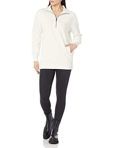 Amazon Aware Women's Relaxed-Fit Half Zip Tunic Sweatshirt (Available in Plus Size) - SHOP NO2CO2