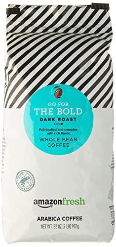 AmazonFresh Dark Roast Whole Bean Coffee, 32 Ounce - SHOP NO2CO2