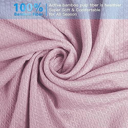 AmyHomie Cooling Blanket, Soft Comfy Bamboo Blankets for Hot Sleepers, Keep Adults/Children/Babies Cool on Warm Nights, All Season Couch Bed Blankets Valentine's Day Gift(Purple, 79×91) - SHOP NO2CO2