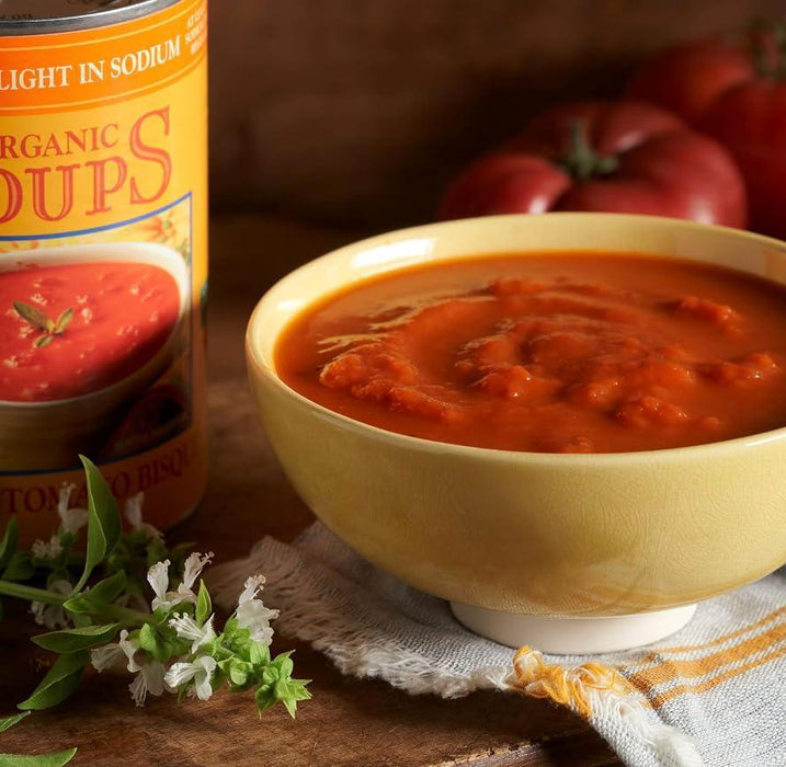 Amy’s Soup, Chunky Tomato Bisque Soup, Light in Sodium, Gluten Free, Made With Organic Tomatoes and Cream, Canned Soup, 14.5 Oz (6 Pack) - SHOP NO2CO2