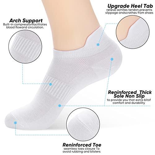 ATBITER Ankle Socks Women's Thin Athletic Running Low Cut No Show Socks With Heel Tab 4/6/8Pairs - SHOP NO2CO2