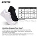 ATBITER Ankle Socks Women's Thin Athletic Running Low Cut No Show Socks With Heel Tab 4/6/8Pairs - SHOP NO2CO2