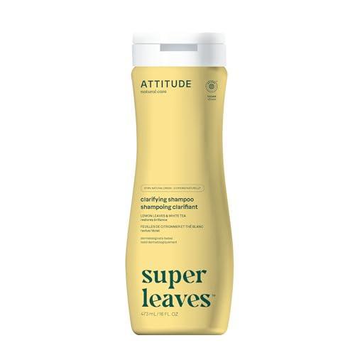 ATTITUDE Clarifying Hair Shampoo, EWG Verified, Dermatologically Tested, Plant- and Mineral-Based, Vegan Beauty Products, Lemon Leaves and White Tea, 16 Fl Oz - SHOP NO2CO2