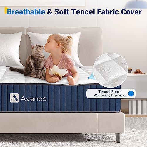 Avenco Twin Mattresses, 12 Inch Hybrid Twin Size Mattress with Latex Memory Foam Medium Firm Twin Bed Mattress in a Box, CertiPUR-US Certified & 10 Years Warranty - SHOP NO2CO2