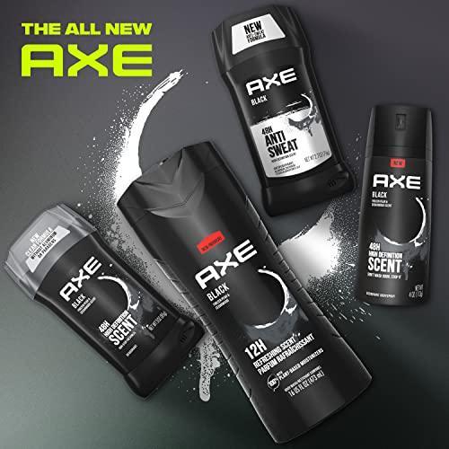 AXE Body Wash 12h Refreshing Scent Cleanser Black Frozen Pear and Cedarwood Men's Body Wash with 100 percent Plant-Based Moisturizers 16 oz - SHOP NO2CO2