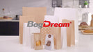 BagDream Bakery Bags with Window 50Pcs 3.54x2.36x6.7 Inches Small Paper Bags Tin Tie Tab Lock Bags Brown Window Bags, Coffee Bags, Cookie Bags, Treat Bags - SHOP NO2CO2