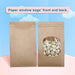 BagDream Bakery Bags with Window 50Pcs 3.54x2.36x6.7 Inches Small Paper Bags Tin Tie Tab Lock Bags Brown Window Bags, Coffee Bags, Cookie Bags, Treat Bags - SHOP NO2CO2