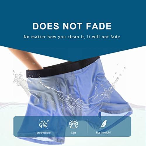 BAMBOO COOL Men's Underwear Boxer Briefs Fly with Built-in 3D Pouch Comfortable Cool Bamboo Viscose Underwear for Men 4 Pack - SHOP NO2CO2