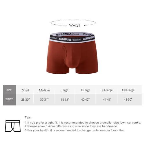 BAMBOO COOL Mens Underwear Trunks Ultra Soft Trunks for Man Stretch Sport Underwears(5 pack)…… - SHOP NO2CO2