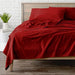 Bare Home Flannel Sheet Set 100% Cotton, Velvety Soft Heavyweight - Double Brushed Flannel - Deep Pocket (Queen, Red) - SHOP NO2CO2