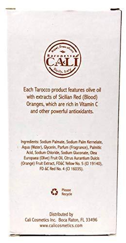 Baronessa Cali's Tarocco Skin Cleanser Sicilian Blood Orange Luxury Soap 8.8 Ounce – Pack of 2 - RSPO Certified Sustainable Palm Oil, EDTA-Free - SHOP NO2CO2