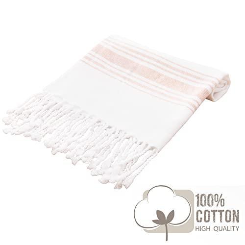 BAROOGA Hand Towels for Bathroom (Set of 3) Turkish Kitchen Towels, Farmhouse Towels for Kitchen, Fringe Tea Dish Cloth Set, Quick Dry and Highly Absorbent (18 x 38 inches) (Onion) - SHOP NO2CO2