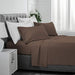 BASIC CHOICE Brushed Microfiber Bed Sheet Set, Brown, Queen, 4 Pieces - SHOP NO2CO2