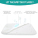 Bassinet Mattress Pad 33" x 20" Fits Mika Micky, Baby Delight, Koolerthings and Other Bedside Sleeper Bassinet, Waterproof Lining Breathable Soft, Baby Foam with Removable Zippered Cover - SHOP NO2CO2