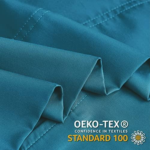 BEDELITE Pillow Cases Standard Size Set of 2, Rayon Derived from Bamboo, Cooling Pillow Cases for Hot Sleepers & Night Sweats, Breathable Silky Soft Envelope Pillowcases(Teal, 20"x26") - SHOP NO2CO2