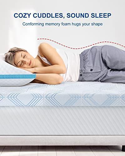 BedStory Queen Mattress Topper, 3 inch Memory Foam Mattress Topper, Gel-Infused Firm Bed Topper with Anti-Slip Removable&Breathable Cover for Back Pain, Pressure Relieve, CertiPUR-US(60" x80") - SHOP NO2CO2