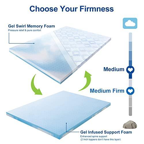 BedStory Queen Mattress Topper, 3 inch Memory Foam Mattress Topper, Gel-Infused Firm Bed Topper with Anti-Slip Removable&Breathable Cover for Back Pain, Pressure Relieve, CertiPUR-US(60" x80") - SHOP NO2CO2