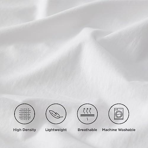 Bedsure 100% Cotton Sheets King Size - Soft Percale Sheets, 4 Pieces White Sheet Set, Breathable Cooling King Sheets, Cotton Bed Sheets with Deep Pocket Up to 16", Bedding Sheets & Pillowcases - SHOP NO2CO2