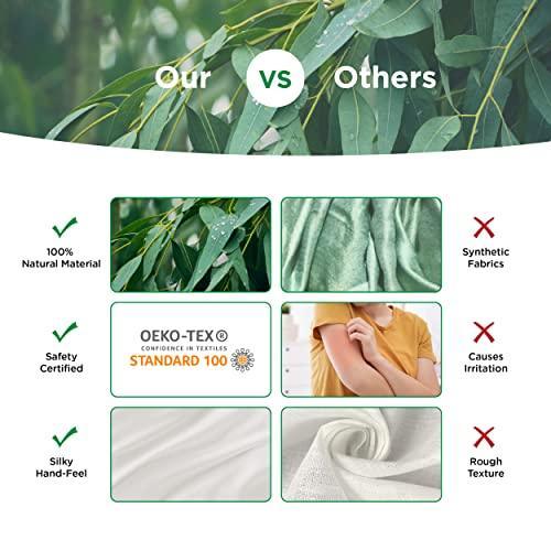 Bedsure Cooling Duvet Cover Queen - Silky and Breathable Eucalyptus Lyocell Cotton Hybrid Comforter Cover Set for Hot Sleeper - Hypoallergenic and Moisture Wicking Cooling Bedding Set, Sand - SHOP NO2CO2