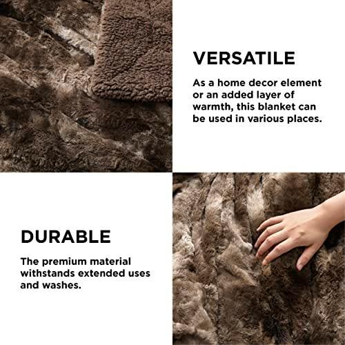 Bedsure Fuzzy Blanket Twin Size - Brown, Soft and Comfy Sherpa, Plush and Furry Faux Fur, Reversible Twin Blankets for Couch, Sofa and Bed, 60x80 Inches - SHOP NO2CO2