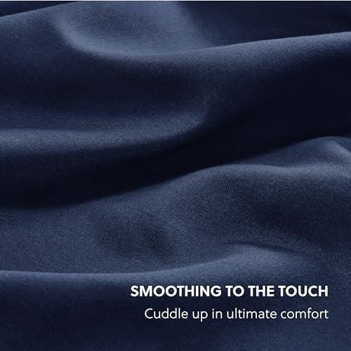 Bedsure King Fitted Sheet Only - Bed Sheets Extra Deep Pocket 16 inch, Ultra Soft Bottom Sheet for King Size Bed, Navy, 78" x 80" - SHOP NO2CO2