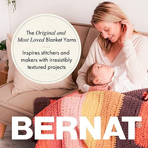 Bernat Blanket Chunky Chenile Acrylic Yarn - 1 Pack of 300g/10.5oz #6 Super Bulky Heavy Weight Yarn for Knitting and Crocheting, Amigurumi, Thick Blankets (Funny Prints, 220 Yards 1-Pack) - SHOP NO2CO2