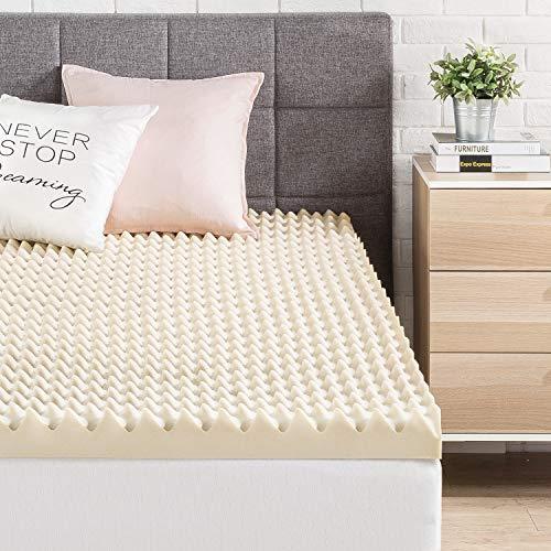 Best Price Mattress 3 Inch Egg Crate Memory Foam Mattress Topper with Copper Infusion, CertiPUR-US Certified, Queen Beige - SHOP NO2CO2