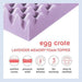 Best Price Mattress 4 Inch Egg Crate Memory Foam Mattress Topper with Soothing Lavender Infusion, CertiPUR-US Certified, Twin XL - SHOP NO2CO2