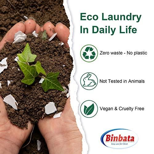 Binbata Laundry Detergent Sheets, Up To 128 Loads Hypoallergenic Eco-Friendly Forest Scent Laundry Sheets, Biodegradable Plastic Free Liquidless Laundry Sheets Detergent Suitable for Sensitive Skin - SHOP NO2CO2