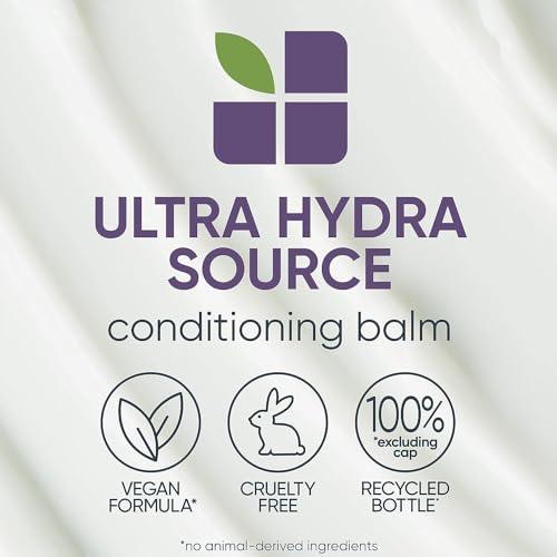 Biolage Ultra Hydra Source Conditioning Balm | Deep Hydrating Conditioner | Renews Hair’s Moisture | For Very Dry Hair | Silicone-Free | Vegan | Salon Conditioner - SHOP NO2CO2