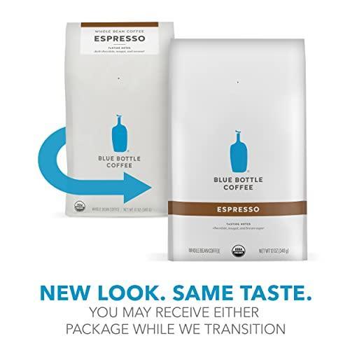 Blue Bottle Whole Bean Organic Coffee, Espresso, Dark Roast, 12 Ounce bag (Pack of 1) - SHOP NO2CO2