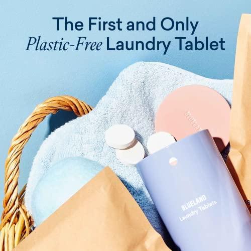 BLUELAND Laundry Detergent Tablet Starter Set - Plastic-Free & Eco Friendly Alternative to Sheets Pods and Liquids - Natural, Gentle, Plant Based - 60 Loads - SHOP NO2CO2