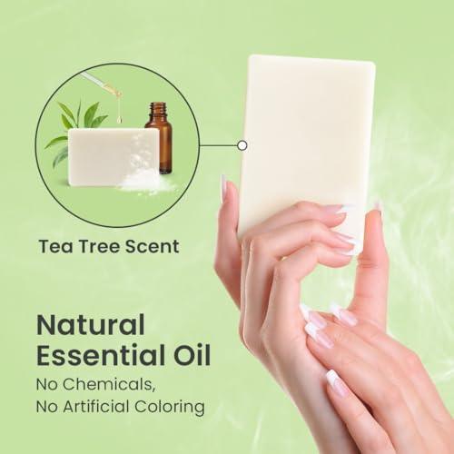 Body Restore Kojic Acid Soap, (Tea Tree 3 Pack), with Vitamin C,E, Shea Butter, Collagen, Hyaluronic Acid, Turmeric, Retinol For Dark Spots, All Natural Soap Bar, Paraben Free - SHOP NO2CO2