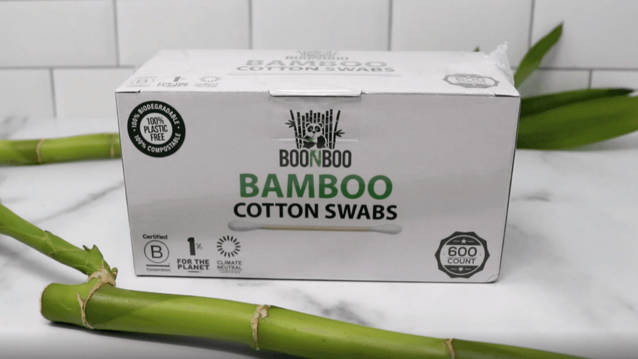 BOONBOO Cotton Swabs, Bamboo Wooden Buds, 600 Count - SHOP NO2CO2