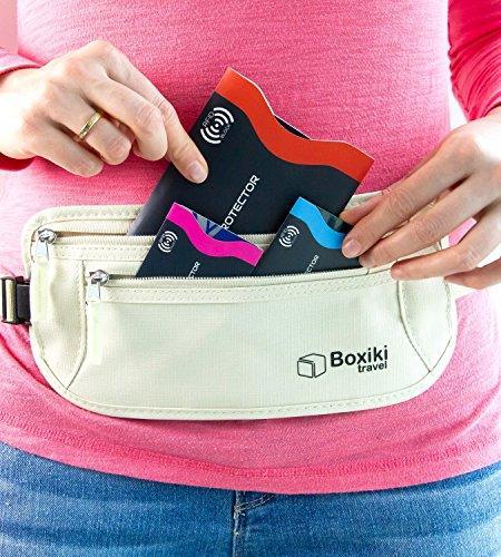 Boxiki Travel Set of 12 RFID Blocking Sleeves Best way to Protect your Cards from Electronic Theft. Durable, Lightweight and Compact Design to fit in any Pocket or Purse. (Navy Blue) - SHOP NO2CO2