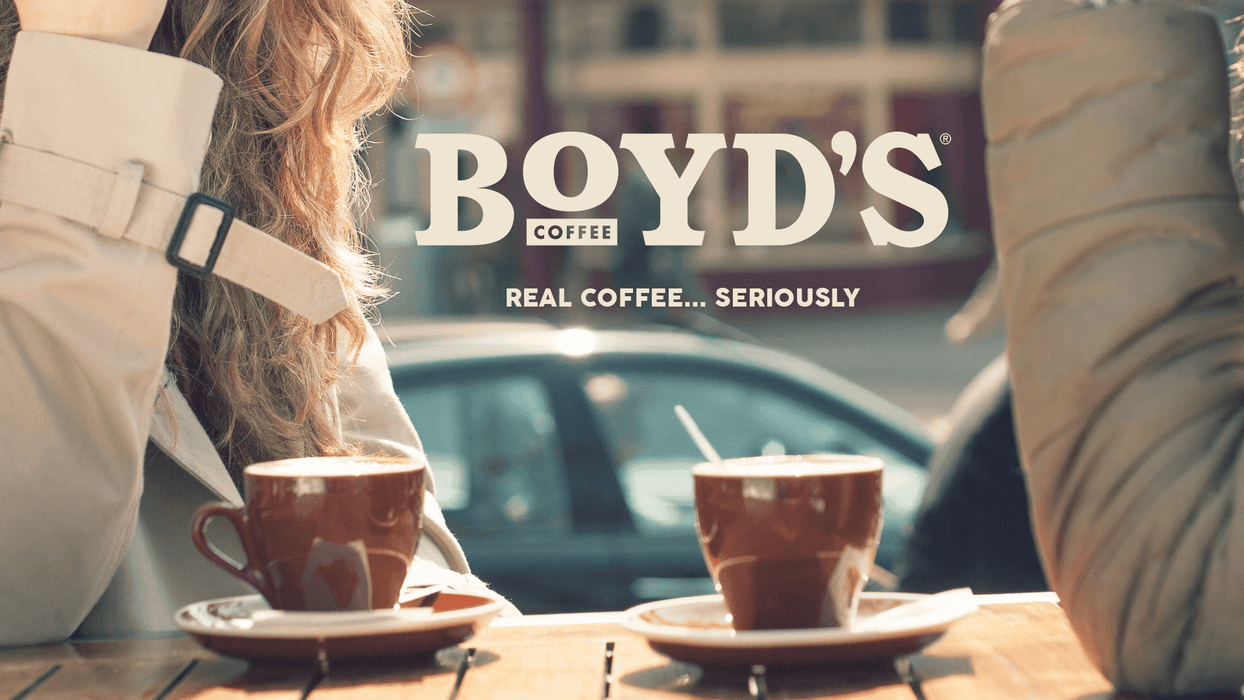 Boyd's Coffee Good Morning Blend – Medium Roast Ground Coffee – Blended from 100% Arabica – Rich & Full-Flavored – 12 oz. - SHOP NO2CO2