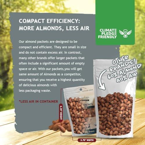 Burroughs Family Farms Delectable Regenerative Organic Roasted Almond | Gluten-Free, Non-GMO Paleo Keto Almonds Bursting with Healthy Nutrients | High in Protein and Nutrient Density Compared to other Almonds | 4 oz (Pack of 1) - SHOP NO2CO2