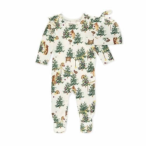 Burt's Bees Baby Baby Girls' Romper Jumpsuit, 100% Organic Cotton One-Piece Outfit Coverall, Beary Merry, 9 Months - SHOP NO2CO2