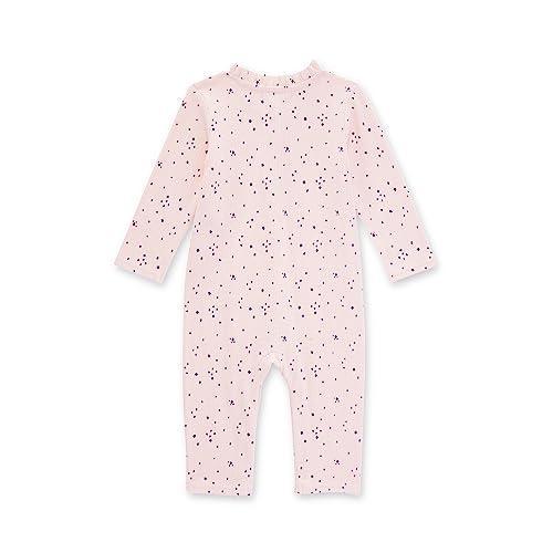 Burt's Bees Baby Baby Girls' Romper Jumpsuit, 100% Organic Cotton One-Piece Outfit Coverall, Ribbed Ditsy Petal, 12 Months - SHOP NO2CO2