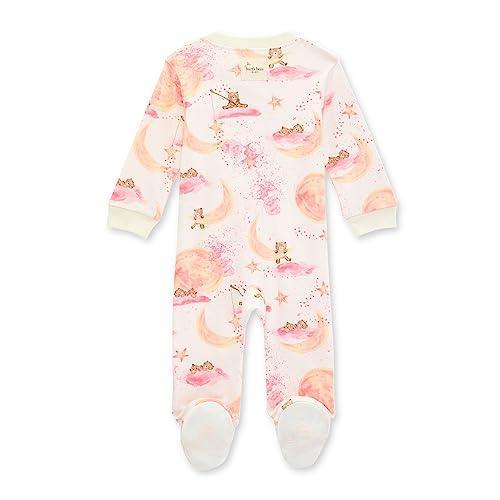 Burt's Bees Baby Baby Girls' Sleep and Play Pajamas, 100% Organic Cotton One-Piece Romper Jumpsuit Zip Front Pjs - SHOP NO2CO2