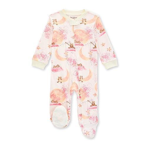 Burt's Bees Baby Baby Girls' Sleep and Play Pajamas, 100% Organic Cotton One-Piece Romper Jumpsuit Zip Front Pjs - SHOP NO2CO2