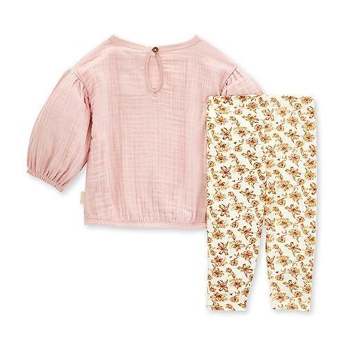 Burt's Bees Baby Baby Girls' Top and Pant Set, Tunic and Leggings Bundle, 100% Organic Cotton - SHOP NO2CO2