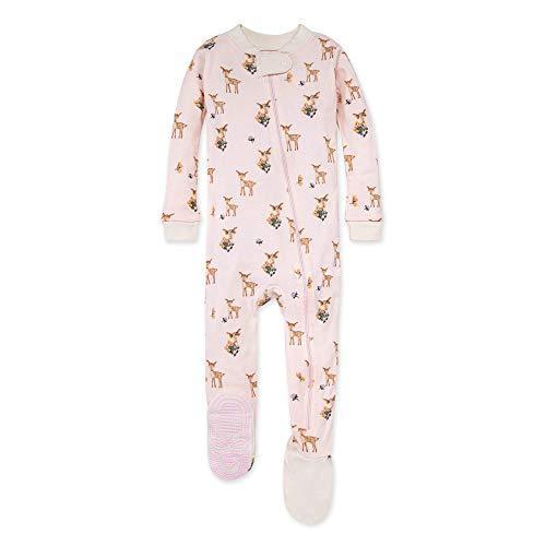 Burt's Bees Baby Girls Pajamas, Zip Front Non-slip Footed Pjs, 100% Organic Cotton and Toddler Sleepers - SHOP NO2CO2