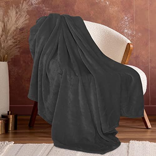 cagulax Warm Blanket Grey Soft Fleece Blankets Throw Blankets for Bed - SHOP NO2CO2