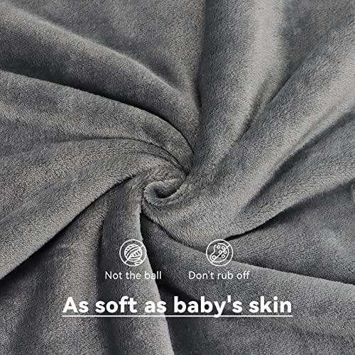 cagulax Warm Blanket Grey Soft Fleece Blankets Throw Blankets for Bed - SHOP NO2CO2