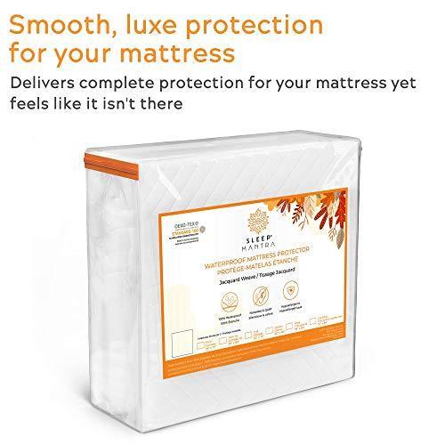 California King Ultimate Premium Mattress Protector,100% Spill & Waterproof,Vinyl-Free Noiseless,Skin-friendly, Breathable Cooling Cover,Snug Deep Pocket fit for Mattresses up to 17" Deep,Sleep Mantra - SHOP NO2CO2