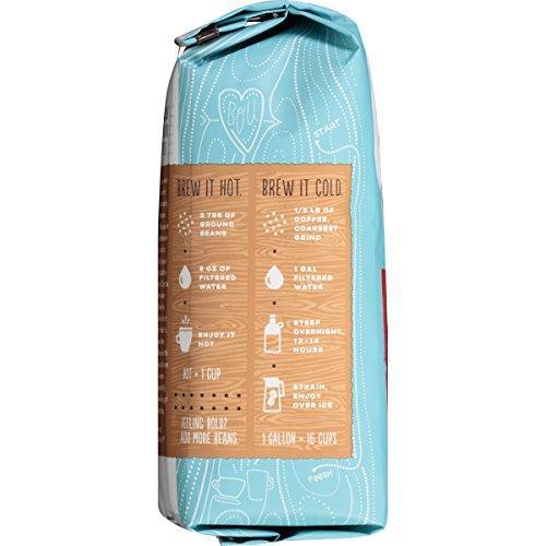 Caribou Coffee, Mahogany Dark Roast, Whole Bean, 12 oz. Bag, Dark Roast Blend of El Salvador, Sumatra, & Guatemala Coffee Beans, Earthy, Dark, & Bold, with A Raw Sugar Finish; Sustainable Sourcing - SHOP NO2CO2