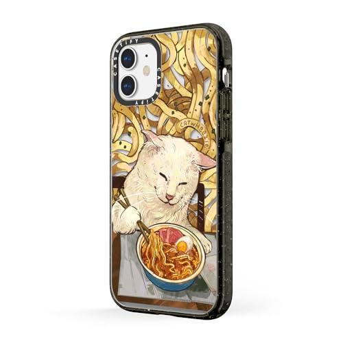 CASETiFY Impact Case for iPhone 11 - Average Ramen Enjoyer by Catwheezie - Clear Black - SHOP NO2CO2